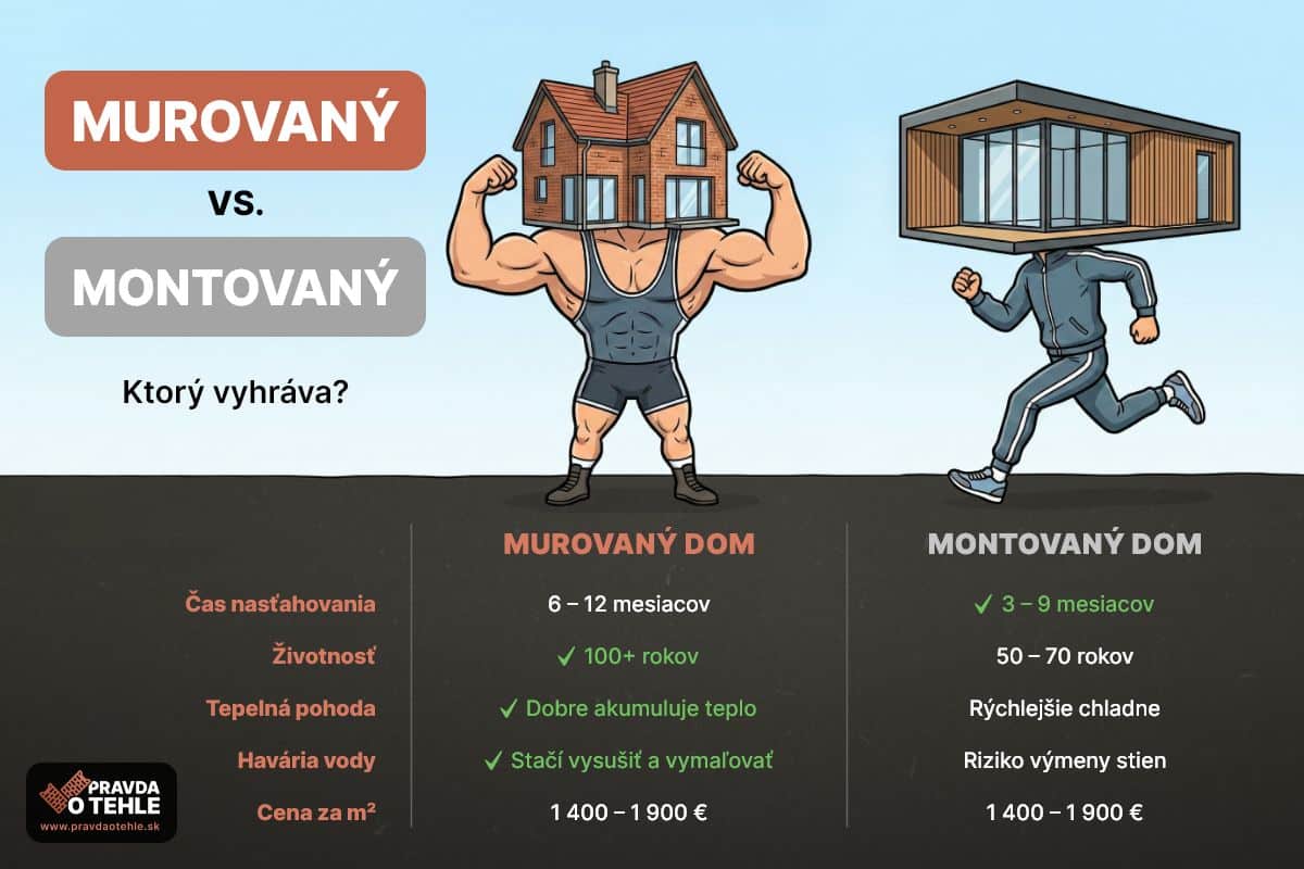 Murovaný vs. montovaný dom